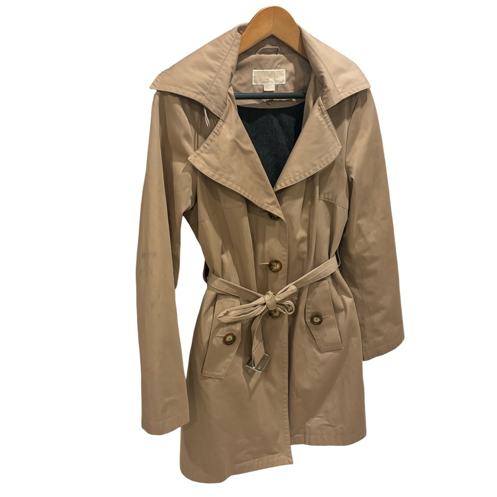 Michael By Michael Kors Lined Button-Closure Tren… - image 2